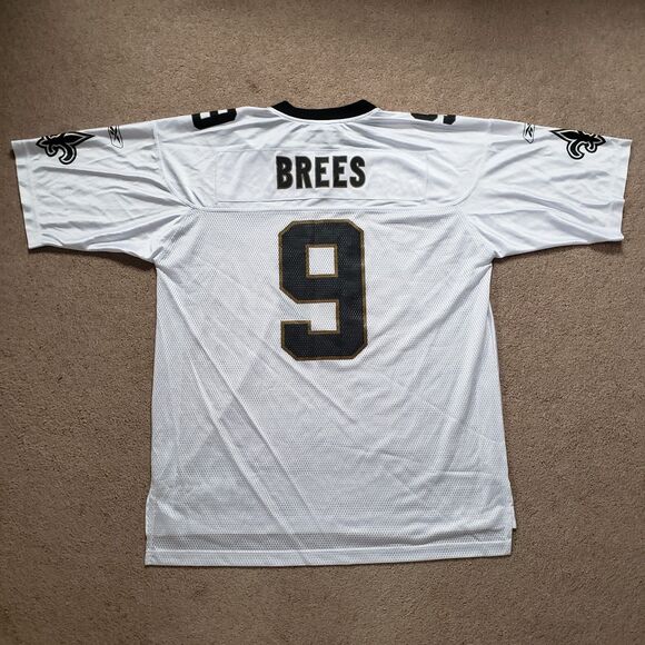 VTG Reebok Drew Brees Sz XL Mens White NFL Equipment New Orleans Saints Jersey - Picture 4 of 7